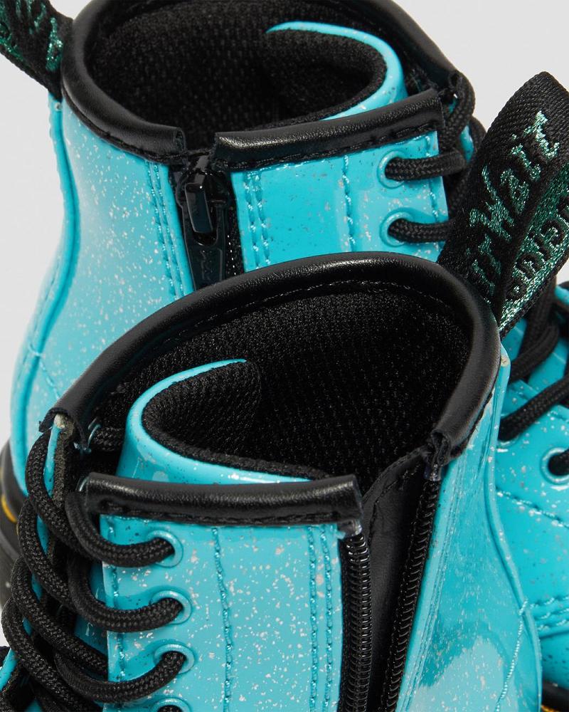 Dr Martens Toddler 1460 Glitter Veterlaarzen Kinderen Turquoise | NL 130DFM